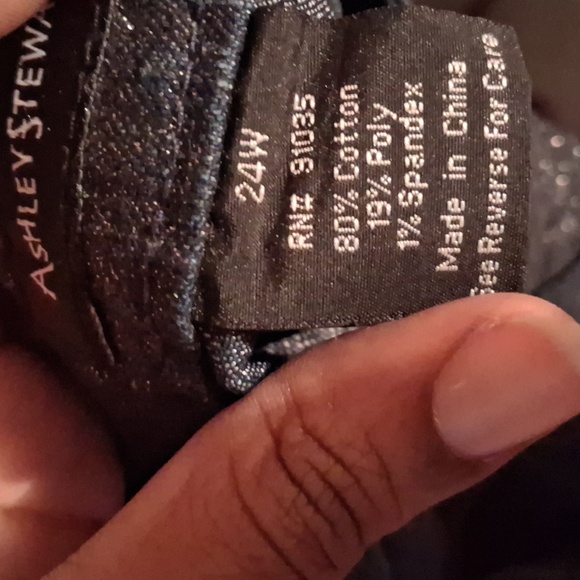 Ashley Stewart Black Glitter Jeans - Picture 7 of 7